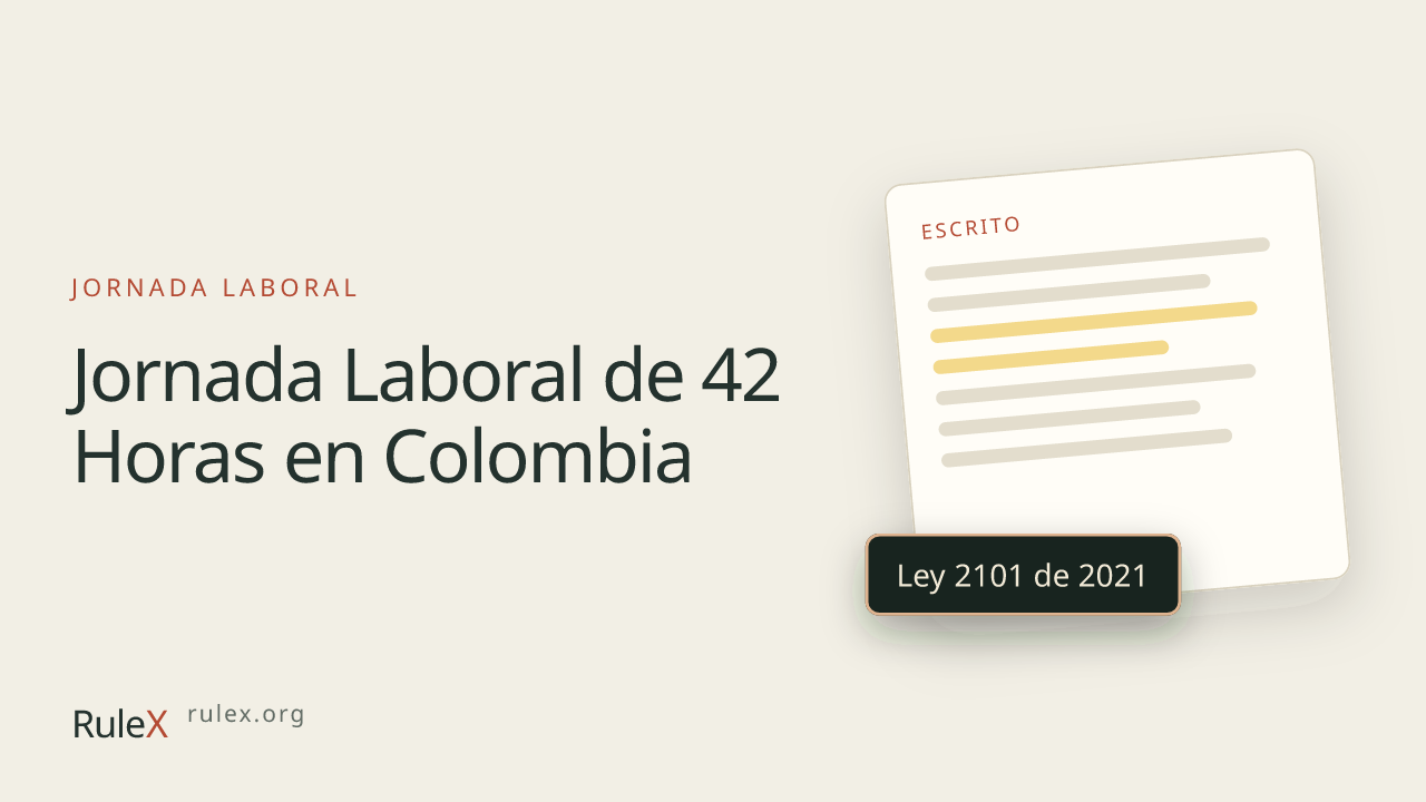 Jornada Laboral de 42 Horas en Colombia: Todo lo que Debe Saber el Empleador y el Trabajador en 2026